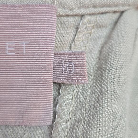 White Closet Elements Cotton Linen Blend Dress Beige Size 10 AUS (8 US) - Picture 6 of 8